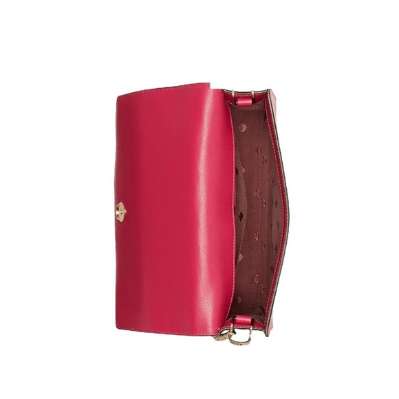 KATE SPADE Carson saffiano leather convertible pink ruby purse - Picture 4 of 14